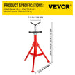 VEVOR V Head Pipe Stand Adjustable Height 28-52 Inch, Pipe Jack Stands 2500 LB. Capacity,Folding Portable Pipe Stands 1/2 to 12 Inch Pipe Supporting,Steel Jack Stands