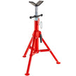 VEVOR V Head Pipe Stand Adjustable Height 28-52 Inch, Pipe Jack Stands 2500 LB. Capacity,Folding Portable Pipe Stands 1/2 to 12 Inch Pipe Supporting,Steel Jack Stands