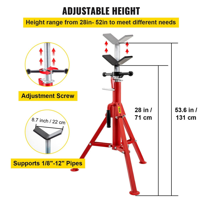 VEVOR V Head Pipe Stand 1/8\
