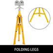 Pipe Stand Fold-a-jack Roller Head, Pipe Capacity 12