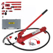 10Ton Porta Power Hydraulic Jack Body Frame Repair Kit 1.4M Lengthen Hose Lift Ram