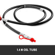 10Ton Porta Power Hydraulic Jack Body Frame Repair Kit 1.4M Lengthen Hose Lift Ram