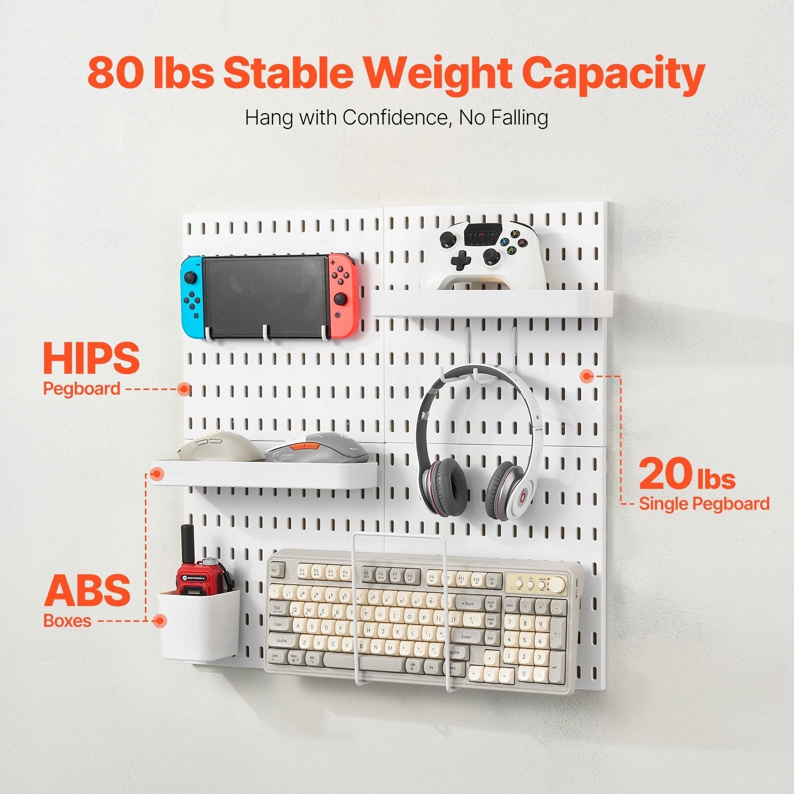 VEVOR Pegboard Combination Kit 11 x 11