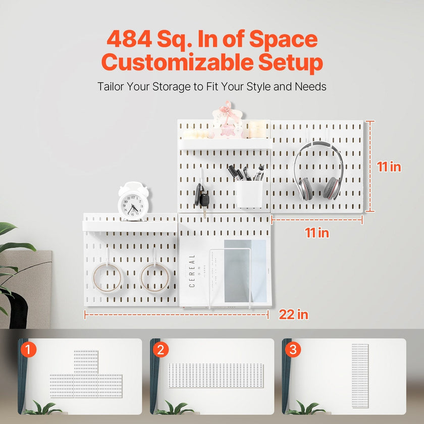 VEVOR Pegboard Combination Kit 11 x 11