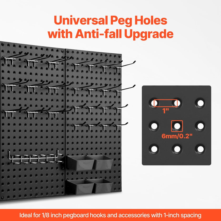 VEVOR Metal Pegboard Panels 4 panels 24