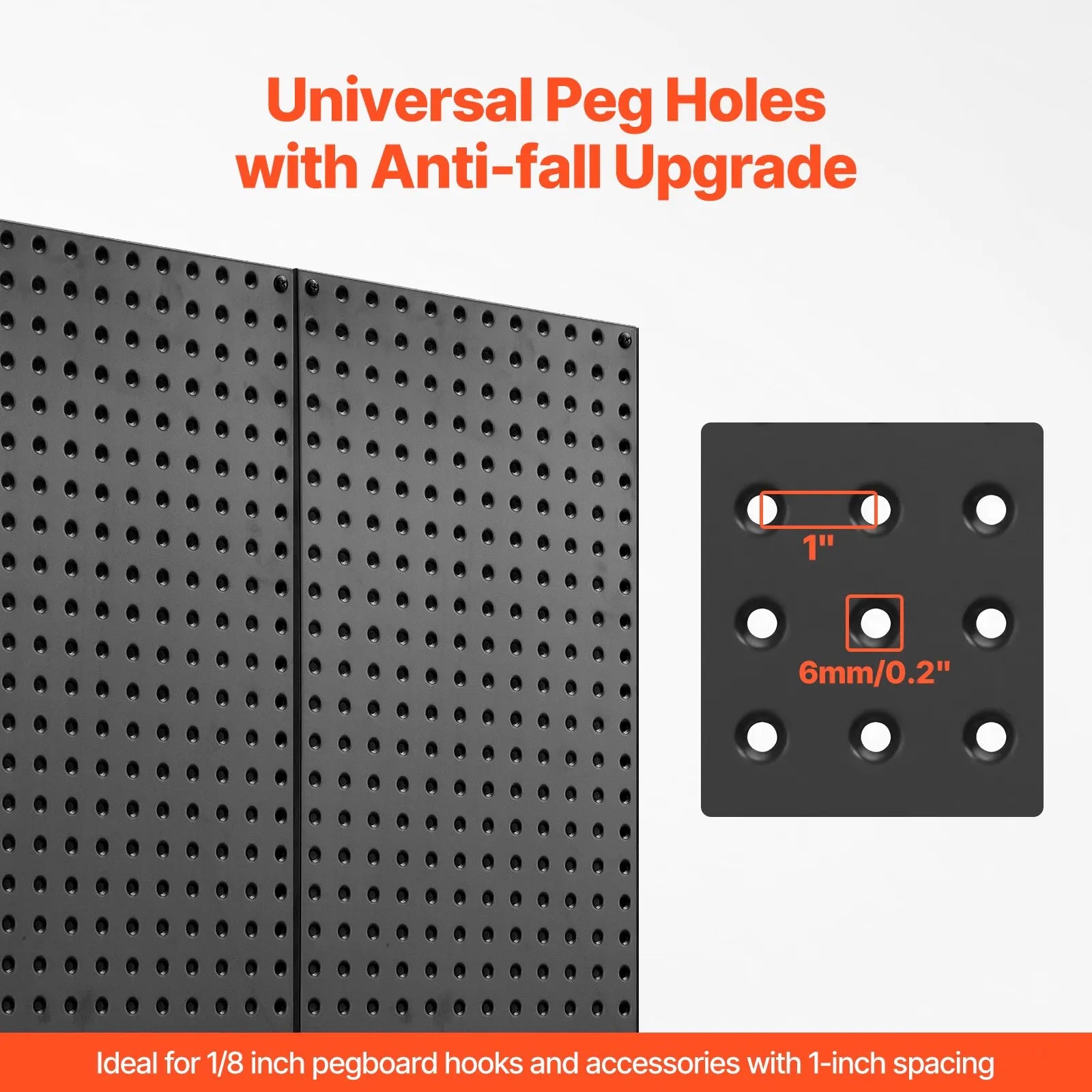VEVOR Metal Pegboard Panels 2 panels 24