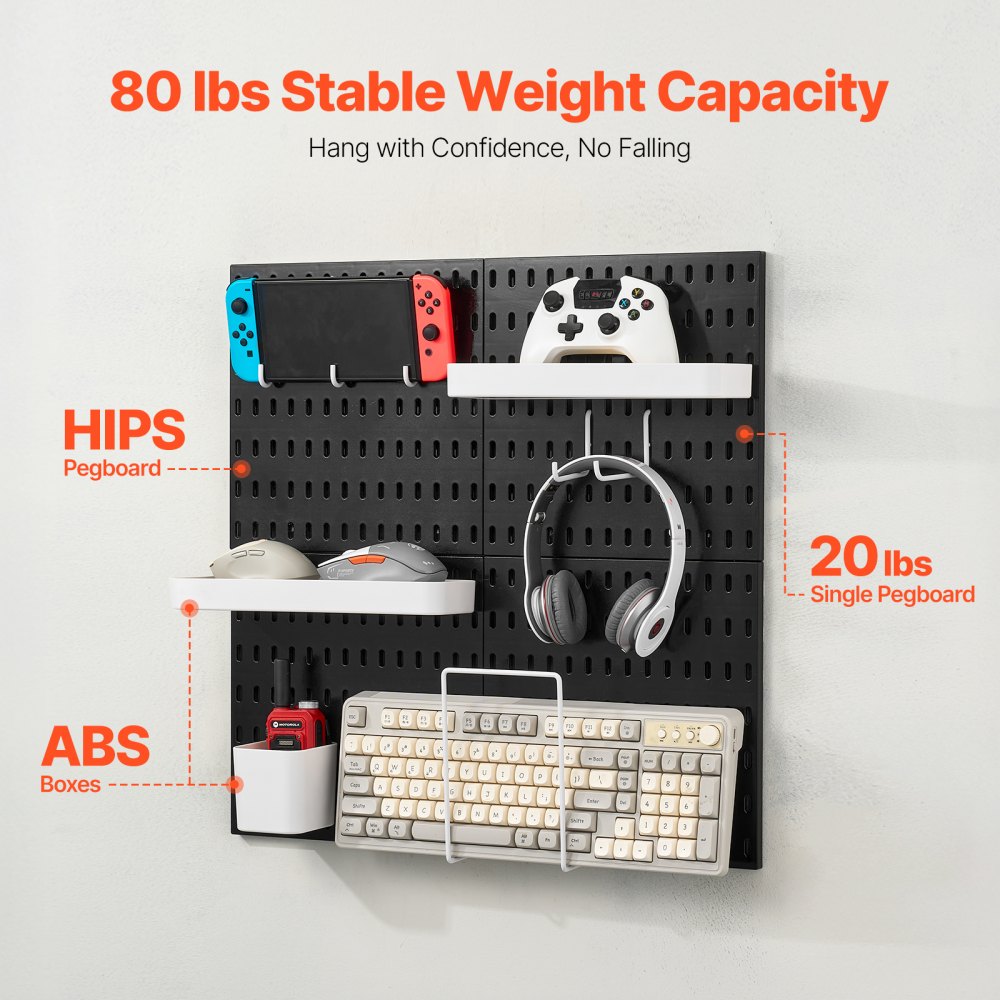 VEVOR Pegboard Combination Kit 11 x 11