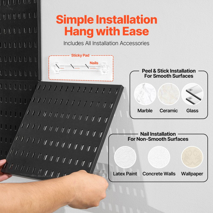 VEVOR Pegboard Combination Kit 11 x 11