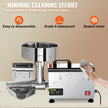 VEVOR 110V Electric Tomato Strainer 370W Commercial Grade Tomato Milling Machine Stainless Steel Tomato Press and Strainer 90-160 Kg/H Pure Copper Motor Food Strainer and Sauce Maker