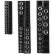 VEVOR 3-Pack Metric Magnetic Socket Organizers, 1/2-inch, 3/8-inch, 1/4-inch Drive Socket Holders Hold 75 Sockets, Black Tool Box Organizer for Sockets Storage