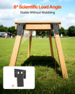 VEVOR Compound Angle Platform Brackets Fit 3.5x3.5 In/88.9x88.9 mm Lumber 8 Pcs