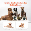 VEVOR Foldable Dog Bathtub Elevated Grey Shower Station for Small & Medium Pets
