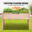 VEVOR Raised Garden Bed, 47.2 x 22.8 x 30 inch Wooden Planter Box, Elevated Outdoor Planting Boxes with Legs, for Growing Flowers/Vegetables/Herbs in Backyard/Garden/Patio/Balcony, Burlywood