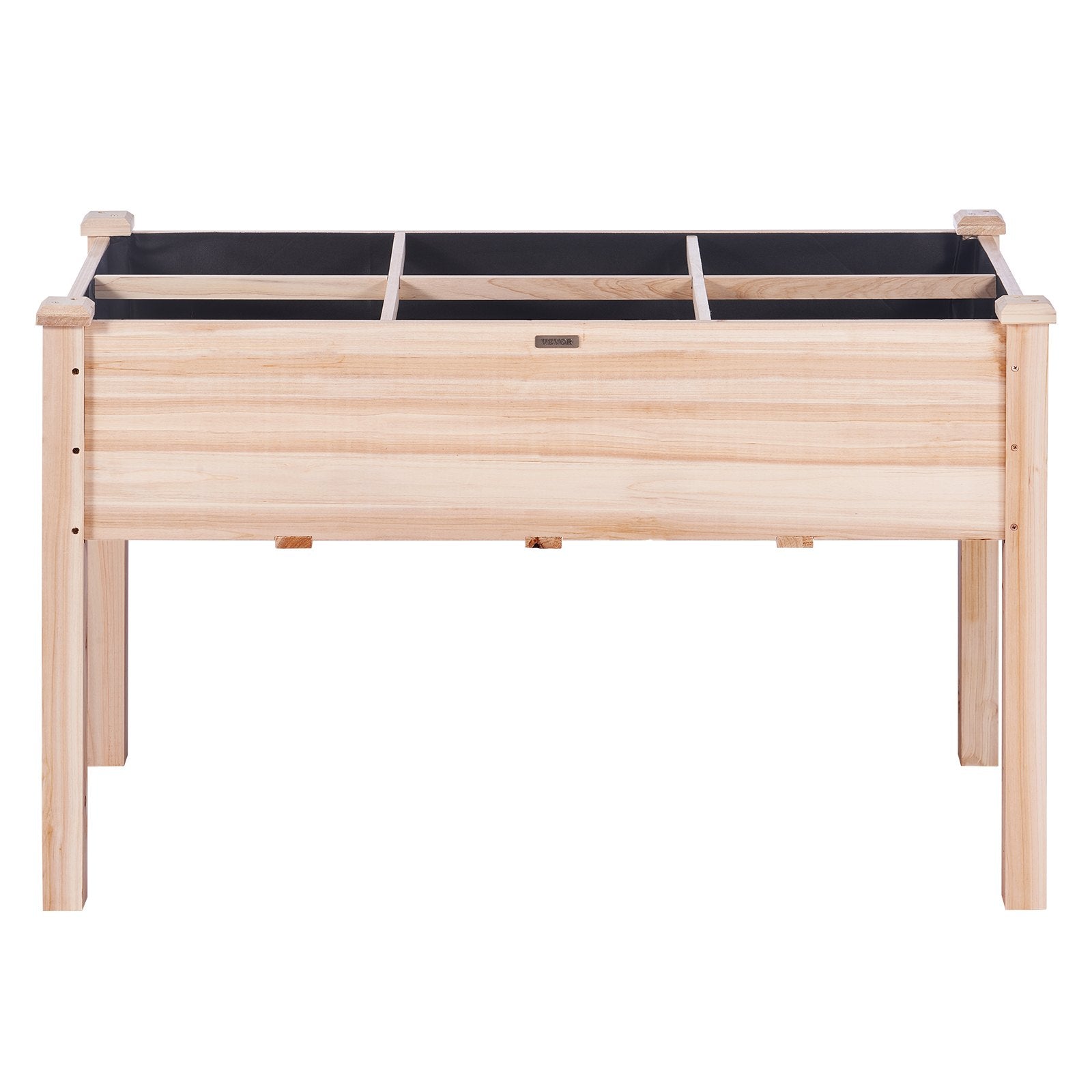 VEVOR Raised Garden Bed, 47.2 x 22.8 x 30 inch Wooden Planter Box, Elevated Outdoor Planting Boxes with Legs, for Growing Flowers/Vegetables/Herbs in Backyard/Garden/Patio/Balcony, Burlywood