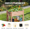 VEVOR Wooden Raised Garden Bed Planter Box 33.9x18.1x30