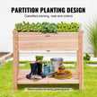 VEVOR Wooden Raised Garden Bed Planter Box 33.9x18.1x30
