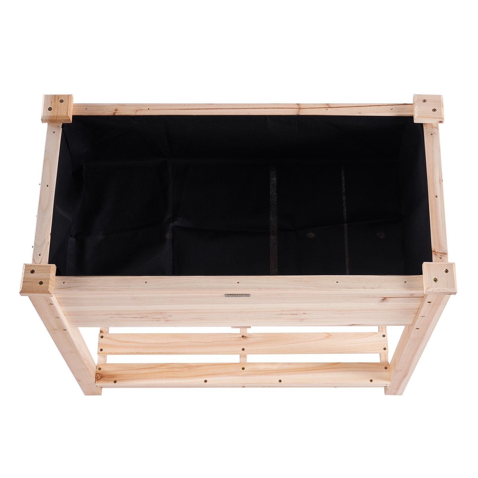 VEVOR Wooden Raised Garden Bed Planter Box 33.9x18.1x30