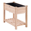 VEVOR Wooden Raised Garden Bed Planter Box 33.9x18.1x30