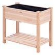 VEVOR Wooden Raised Garden Bed Planter Box 33.9x18.1x30