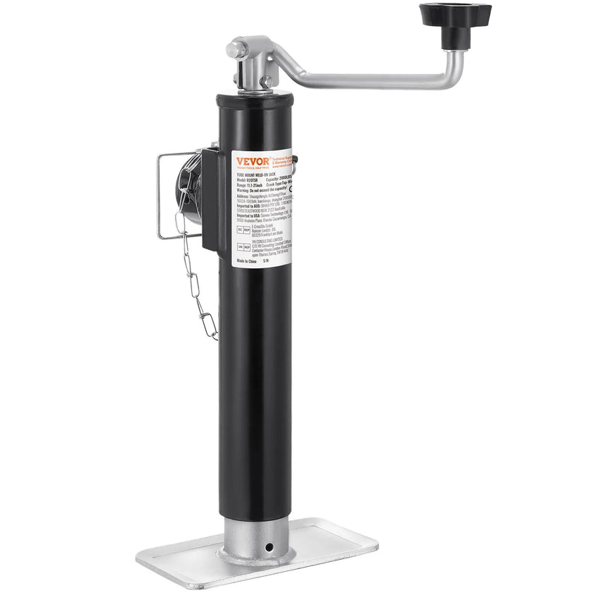 VEVOR Trailer Jack Weld-on Pipe Mount Swivel Trailer Jack 2000 lbs 10