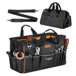 VEVOR 20-Inch Tool Bag with 33 Pockets, Heavy-Duty Portable Tool Organizer, Water-Resistant 1680D Polyester Toolbox with Shoulder Strap & Large Zipper Opening