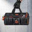 VEVOR 20-Inch Tool Bag with 33 Pockets, Heavy-Duty Portable Tool Organizer, Water-Resistant 1680D Polyester Toolbox with Shoulder Strap & Large Zipper Opening