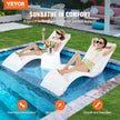 VEVOR in-Pool Lounge Chairs, Set of 2 Chaise Lounger, Inside Pool Lounge Chairs for Water Depths up to 9
