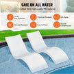 VEVOR in-Pool Lounge Chairs, Set of 2 Chaise Lounger, Inside Pool Lounge Chairs for Water Depths up to 9