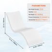 VEVOR in-Pool Lounge Chairs, Set of 2 Chaise Lounger, Inside Pool Lounge Chairs for Water Depths up to 9