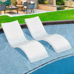 VEVOR in-Pool Lounge Chairs, Set of 2 Chaise Lounger, Inside Pool Lounge Chairs for Water Depths up to 9
