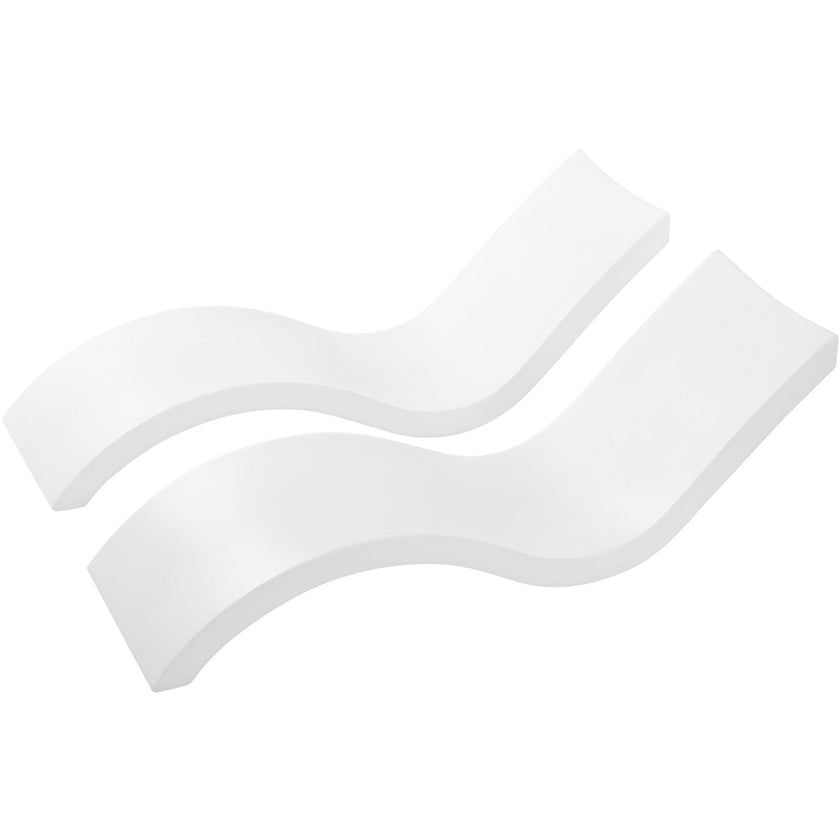 VEVOR in-Pool Lounge Chairs, Set of 2 Chaise Lounger, Inside Pool Lounge Chairs for Water Depths up to 9