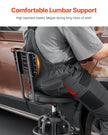 VEVOR Shop Stool Adjustable Height Garage Work Seat 300 lbs Load with Backrest