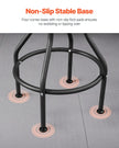 VEVOR Shop Stool Adjustable Height Garage Work Seat 300 lbs Load with Backrest