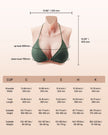 VEVOR Silicone Breastplate C-Cup High Neck Fake Breasts for Cosplay Drag Queen