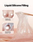 VEVOR Silicone Breastplate D-Cup High Neck Fake Breasts for Cosplay Drag Queen