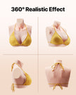 VEVOR Silicone Breastplate D-Cup High Neck Fake Breasts for Cosplay Drag Queen