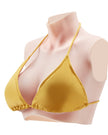 VEVOR Silicone Breastplate D-Cup High Neck Fake Breasts for Cosplay Drag Queen