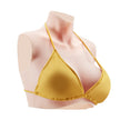 VEVOR Silicone Breastplate D-Cup High Neck Fake Breasts for Cosplay Drag Queen