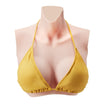 VEVOR Silicone Breastplate D-Cup High Neck Fake Breasts for Cosplay Drag Queen
