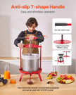 VEVOR Fruit Wine Press Manual Press for Wine Making 3.69 Gal/14L Stainless Steel