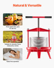 VEVOR Fruit Wine Press Manual Press for Wine Making 2.38 Gal/9L Stainless Steel