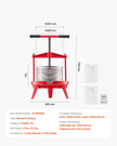 VEVOR Fruit Wine Press Manual Press for Wine Making 2.38 Gal/9L Stainless Steel