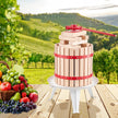 VEVOR Fruit Wine Press Manual Press for Wine Making 3.2 Gal/12L Wood Basket