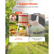 VEVOR Fruit Wine Press Manual Press for Wine Making 1.6 Gal/6L Wood Basket