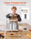 VEVOR Fruit Wine Press Manual Press for Wine Making 3.17 Gal/12L Stainless Steel