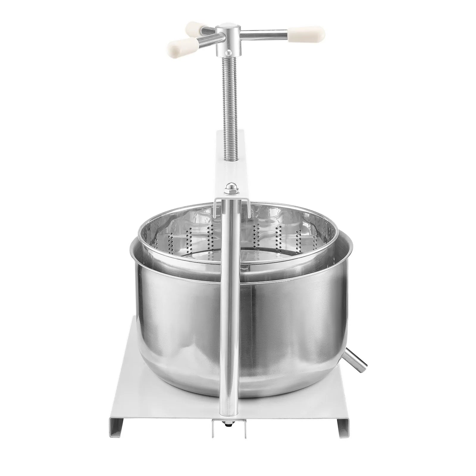 VEVOR Fruit Wine Press Manual Press for Wine Making 3.17 Gal/12L Stainless Steel