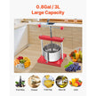VEVOR Fruit Wine Press Manual Press for Wine Making 0.8 Gal/3L Stainless Steel
