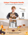 VEVOR Fruit Wine Press Manual Press for Wine Making 1.45 Gal/5L Stainless Steel
