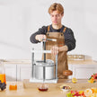VEVOR Fruit Wine Press Manual Press for Wine Making 1.45 Gal/5L Stainless Steel