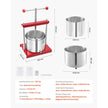 VEVOR Fruit Wine Press Manual Press for Wine Making 1.6 Gal/6L Stainless Steel